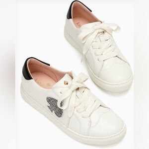 KATE ♠️ SPADE || Fez Glitz Upper Leather Sneakers. Sz. 7B